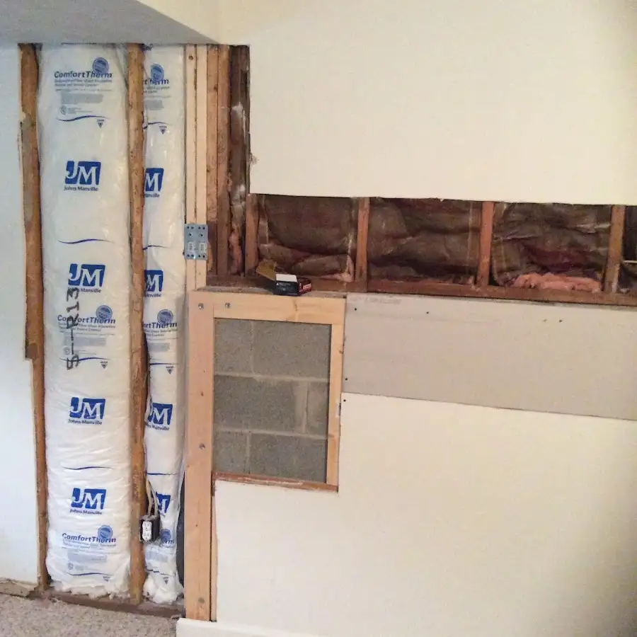 Wall insulation replacement during Structural Drying in Hamilton